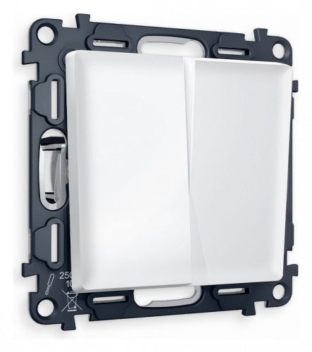 Выключатель двухклавишный без рамки Ambrella Volt ALFA MA123010 в Нижнем Новгороде