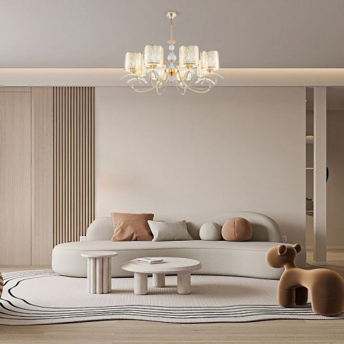 Подвесная люстра Arte Milano Florentia-9787 309787/8 Wh/Gd в Нижнем Новгороде фото 3