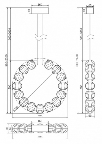 Подвесной светильник Maytoni Amulet MOD555PL-L23CH4K в Нижнем Новгороде фото 5