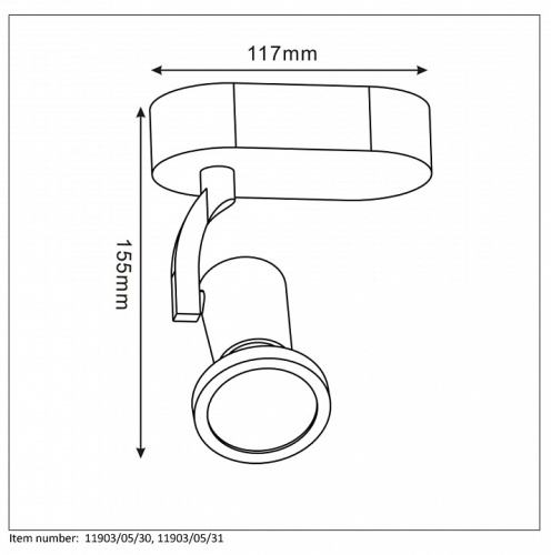 Спот Lucide Jaster-Led 11903/05/30 в Бородино фото 2