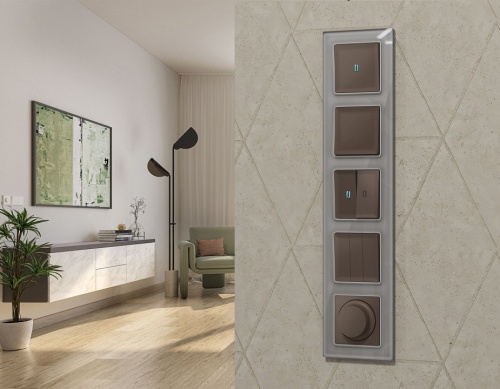 Выключатель самовозвратный одноклавишный с подсветкой, без рамки Ambrella Volt MA MA632060 в Нижнем Новгороде фото 3