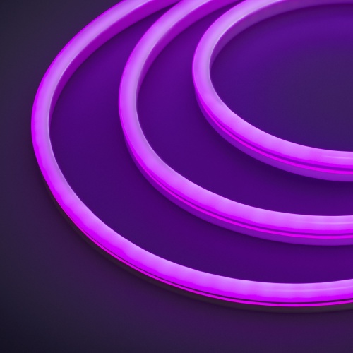 Образец Гибкий неон GALAXY-1608-5000CFS-2835-100 12V Purple 0.5M (16x8mm, 12W, IP67) (Arlight, 12 Вт/м, IP67) в Ростове фото 2