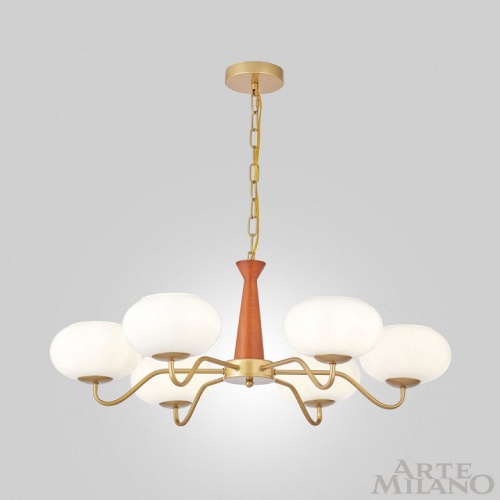 Подвесная люстра Arte Milano AM-Napoli 310166/D780/6 BS/WD в Нижнем Новгороде фото 11