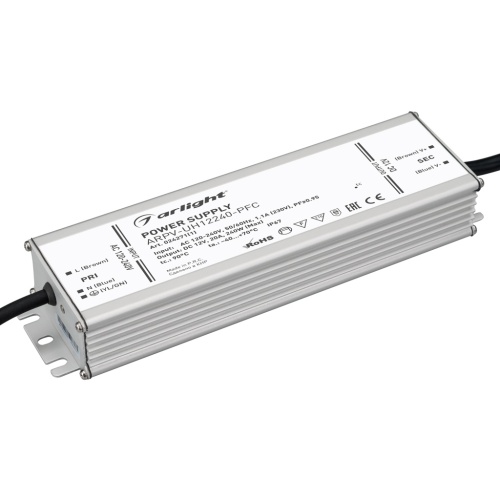 Блок питания ARPV-UH12240-PFC (12V, 20.0A, 240W) (Arlight, IP67 Металл, 7 лет) в Владикавказе