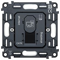 Механизм розетки телефонной RJ-11 со шторкам Ambrella Volt QUANT VM185 в Нижнем Новгороде