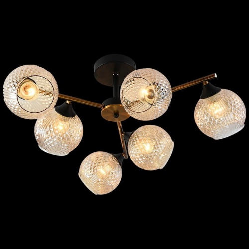 Люстра на штанге 11341-0.3-06 GOLD BRONZE+BK в Нижнем Новгороде фото 2