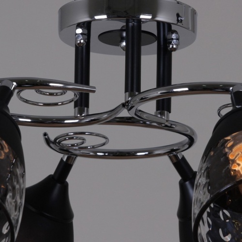 Люстра на штанге 70139-3.3-06 CR+BK в Нижнем Новгороде фото 2