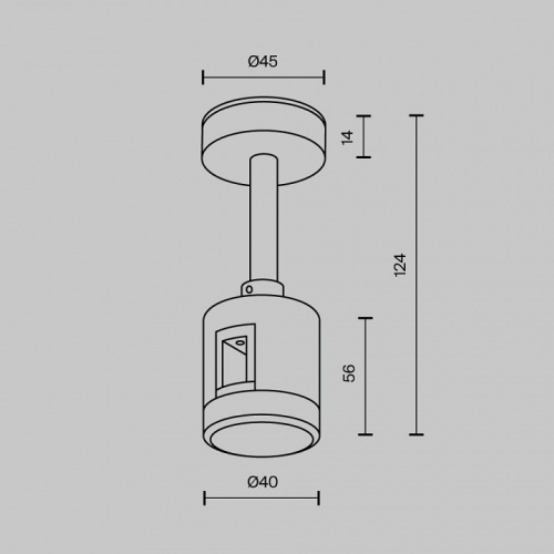 Основание на штанге Maytoni Accessories for tracks Flarity TRA156С-IPC1-BS в Ермолино фото 4