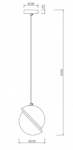 Подвесной светильник Freya Element FR5181PL-01BS в Зеленограде фото 3