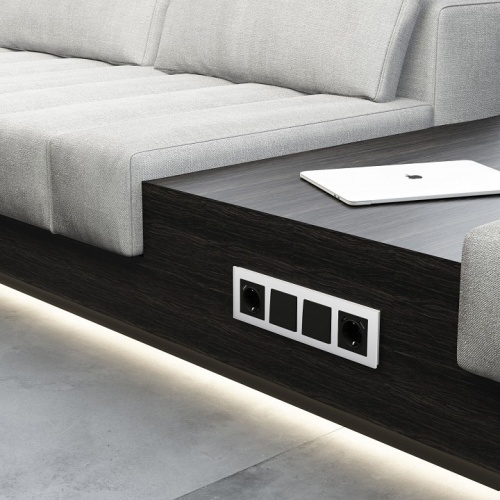 Рамка на 4 поста Werkel Senso (белый, стекло soft-touch) W0043101 в Нижнем Новгороде фото 3