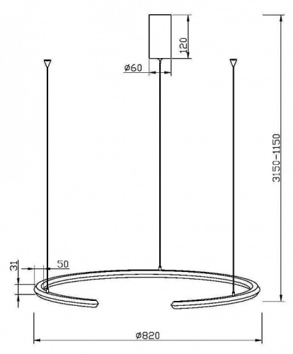 Подвесной светильник Maytoni Motion MOD276PL-L20W3K1 в Нижнем Новгороде фото 4