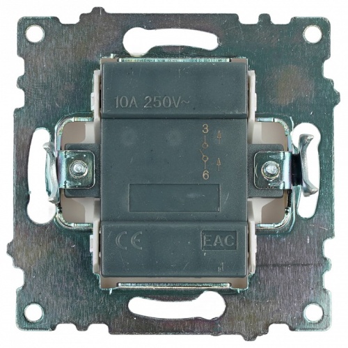 Выключатель одноклавишный с подсветкой без рамки Stekker Катрин 39299 в Нижнем Новгороде фото 4