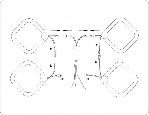 Потолочная люстра Ambrella Light FA FA3819 в Нижнем Новгороде фото 5