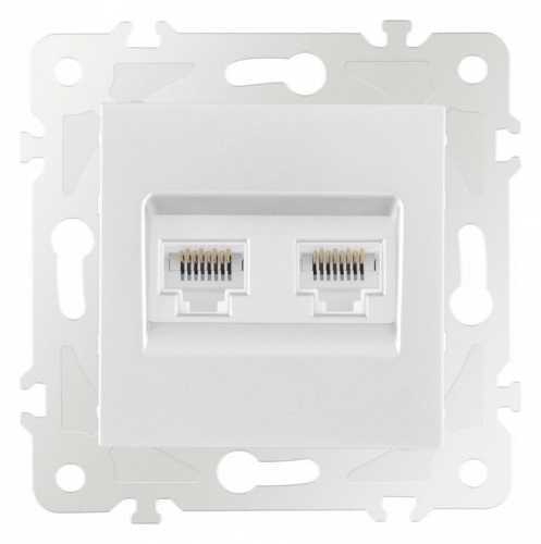 Розетка Ethernet RJ-45 без рамки Arte Milano am-203 203.45-2.white в Нижнем Новгороде