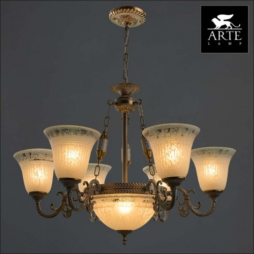 Люстра на штанге Arte Lamp Delizia A1032LM-6-3WG в Нижнем Новгороде фото 5