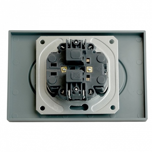 Розетка двойная без заземления и со шторкой Stekker Эмили 49955 в Нижнем Новгороде фото 5