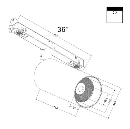 Светильник на штанге Maytoni Focus LED TR032-4-20W3K-M-DS-B в Тольятти фото 2