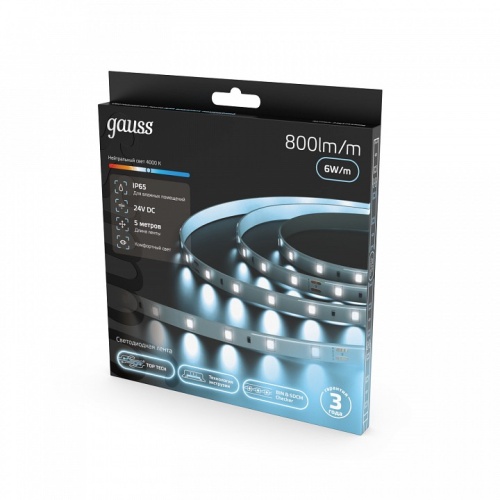 Лента светодиодная Gauss  23637442006 в Нижнем Новгороде фото 3