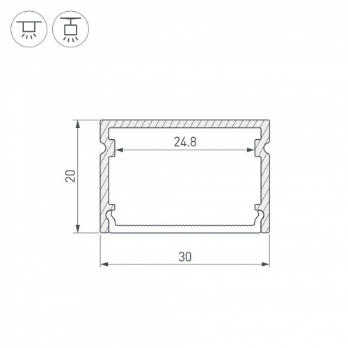 Профиль накладной Arlight LINE 062250 в Нижнем Новгороде фото 2