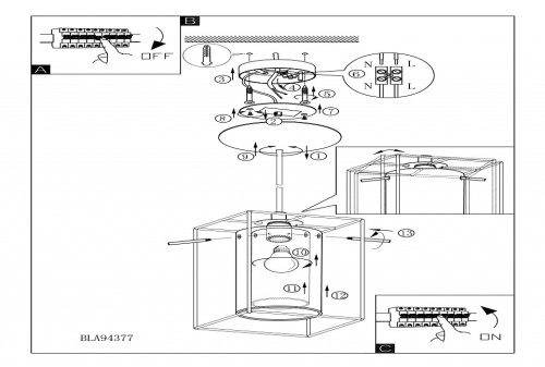 Подвесной светильник Eglo Loncino 1 94377 в Нижнем Новгороде фото 3