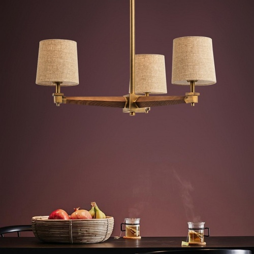 Люстра на штанге Imperiumloft Jorgenson Beige/Dark wood STAVRA01 в Нижнем Новгороде фото 13