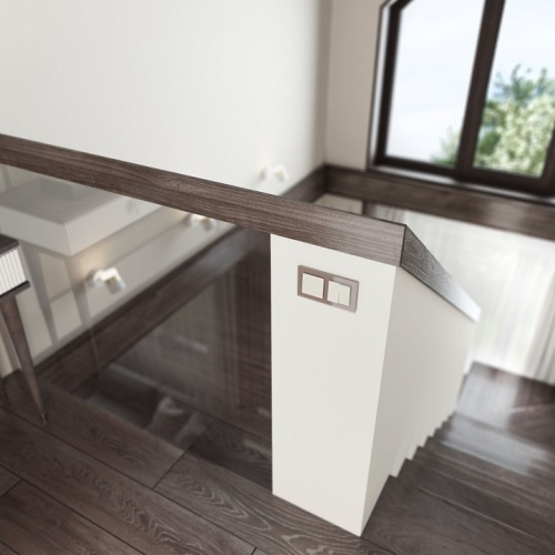 Выключатель двухклавишный без рамки Werkel слоновая кость W1123003 в Нижнем Новгороде фото 3