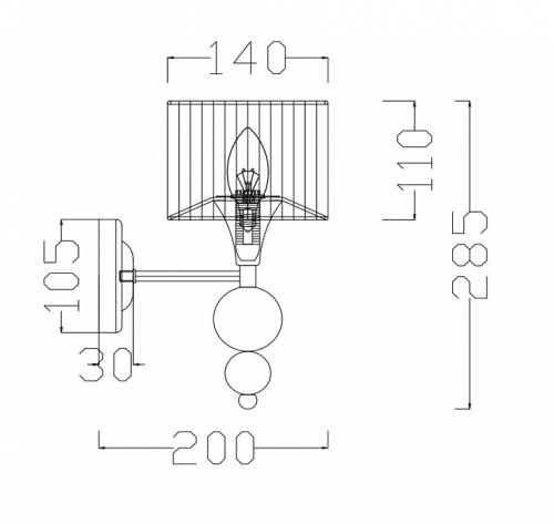 Бра Freya Lauren FR5093WL-01CH в Нижнем Новгороде фото 2