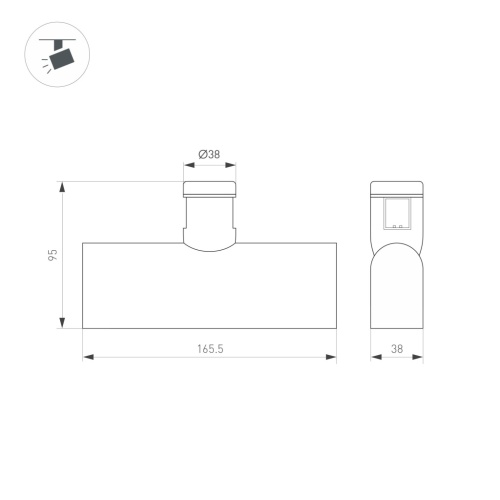 Светильник ART-APRIORI-LASER-L165-8W Warm3000 (BK, 48 deg, 48V) (Arlight, IP20 Металл, 3 года) в Качканаре