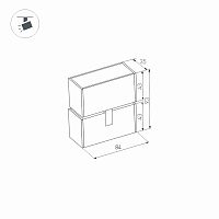 Светильник MAG-LASER-FOLD-45-S84-3W Warm3000 (WH, 15 deg, 24V) (Arlight, IP20 Металл, 5 лет) в Пскове