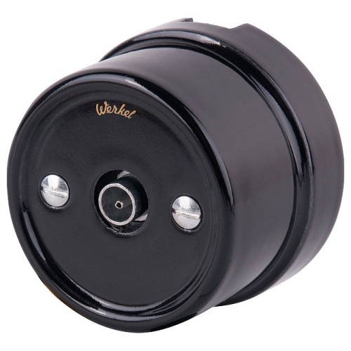 ТВ-розетка без рамки Werkel Retro (черный) WL18-02-05 в Нижнем Новгороде