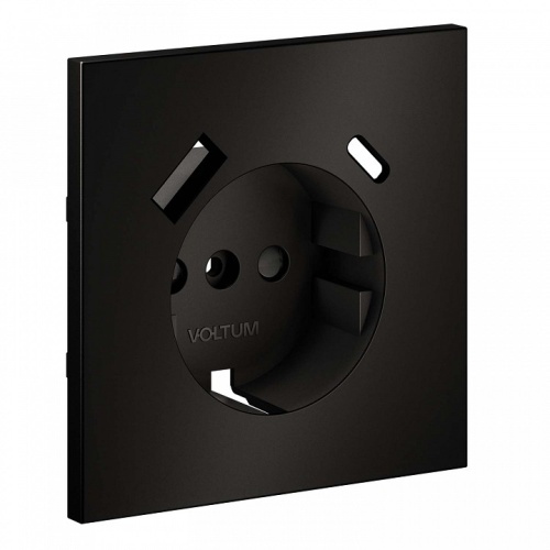 Накладка для розетки с заземлением и со шторками и 2хUSB type A и C Voltum S70 METAL VLSM001012 в Нижнем Новгороде фото 6