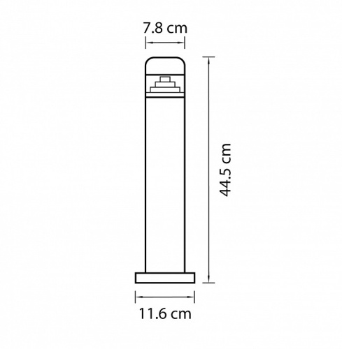 Наземный низкий светильник Lightstar Raggio 376907 в Новочеркасске фото 3