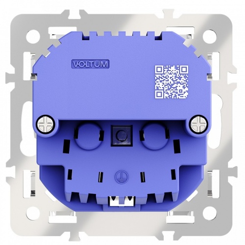 Механизм розетки с заземлением и со шторками и 2хUSB type A и C Voltum S70 VLS0405M в Нижнем Новгороде фото 3