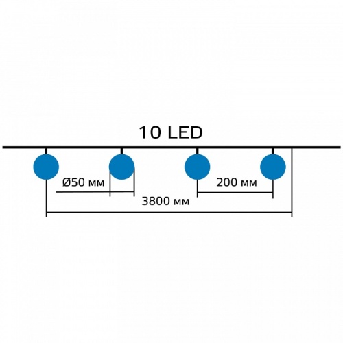 Гирлянда на солнечных батареях Gauss Solar GS033 в Нижнем Новгороде фото 2