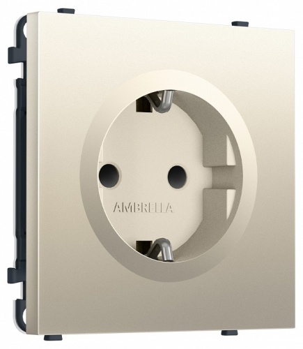 Розетка с заземлением и со шторкой, без рамки Ambrella Volt MS MS547010 в Нижнем Новгороде