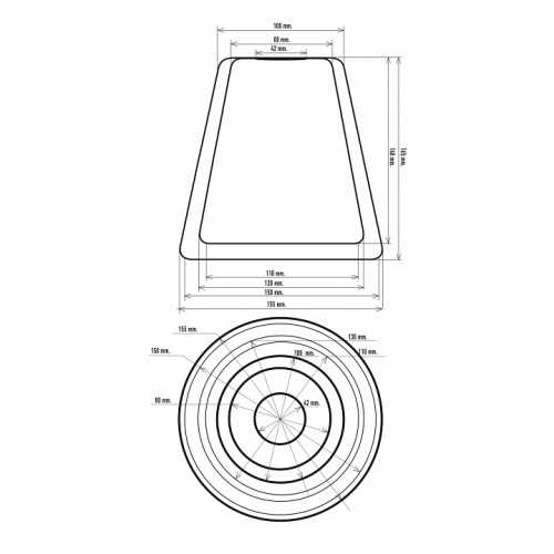 Плафон стеклянный 33 идеи  S.29.TR в Нижнем Новгороде фото 2