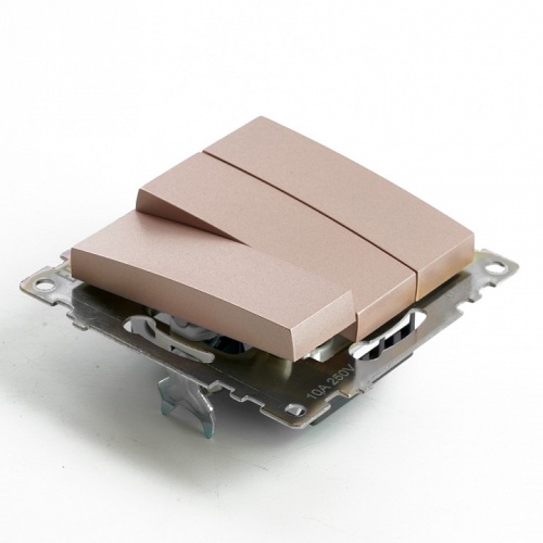 Выключатель трехклавишный без рамки Stekker Катрин 49174 в Нижнем Новгороде фото 4