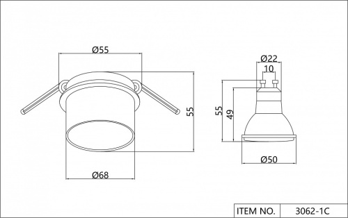 Встраиваемый светильник Favourite Rasta 3062-1C в Нижнем Новгороде фото 2