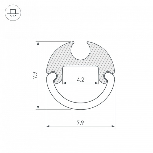 Профиль накладной Arlight ARH-KANT 36325 в Нижнем Новгороде фото 2
