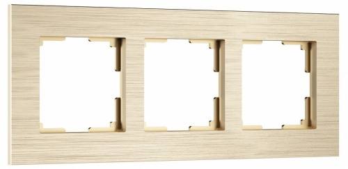Рамка на 3 поста Werkel AluMax шампань W0033511 в Нижнем Новгороде