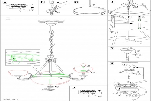Подвесная люстра Eglo Savoy 82748 в Нижнем Новгороде фото 3
