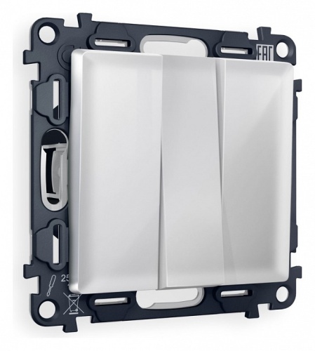 Выключатель трехклавишный без рамки Ambrella Volt ALFA MA405010 в Нижнем Новгороде