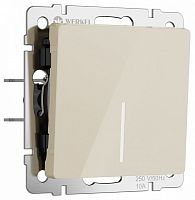 Выключатель проходной одноклавишный с подсветкой без рамки Werkel айвори акрил W1112143 в Нижнем Новгороде