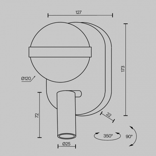 Бра с подсветкой Maytoni Dialogue MOD441WL-L8B3K в Нижнем Новгороде фото 5