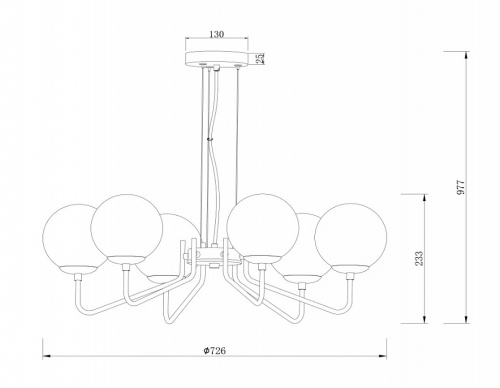 Подвесная люстра Freya Moricio FR5140PL-06GB в Нижнем Новгороде фото 3