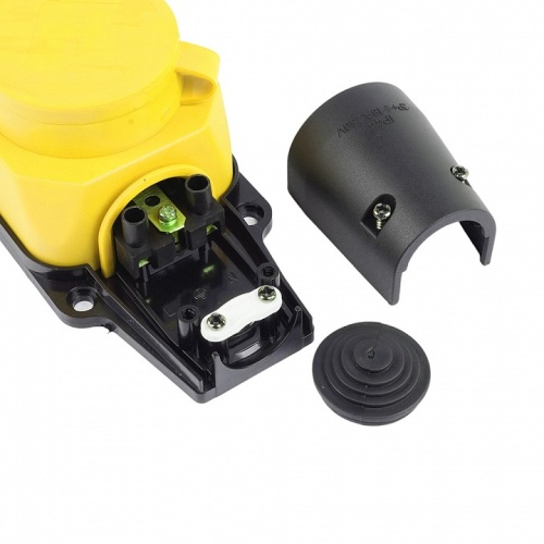 Розетка переносная разборная с заземлением и крышкой Stekker Одри 49407 в Нижнем Новгороде фото 3