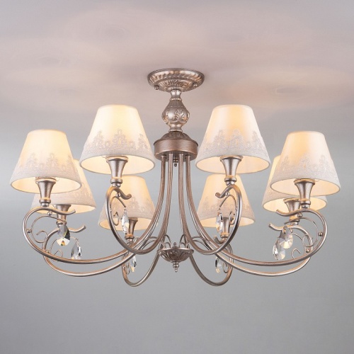 Люстра на штанге Eurosvet Incanto 60069/8 серебро в Нижнем Новгороде фото 4