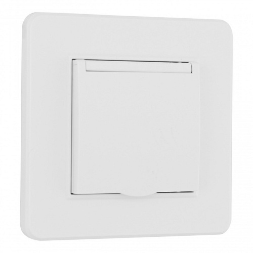 Розетка с заземлением и шторкой, с крышкой Arte Milano SET16-1 SET16-1-41-1 white в Нижнем Новгороде фото 3