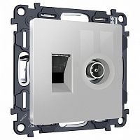 ТВ-розетка и розетка Ethernet RJ-45 без рамки Ambrella Volt ALFA MA412510 в Нижнем Новгороде