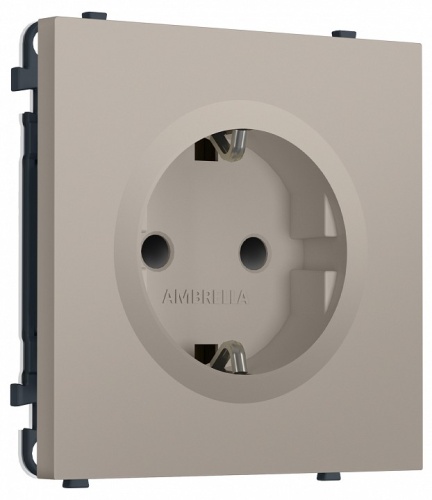 Розетка с заземлением и со шторкой, без рамки Ambrella Volt MS MS367010 в Нижнем Новгороде